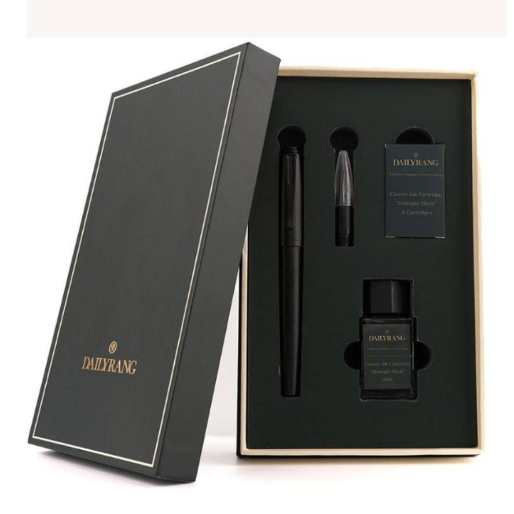 Dailyrang Black Fountain Pen Gift Set