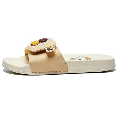 Disney X Li Ning Chip And Dale Series LN Slipper Rubber Sole Silent Slide Sandals Women Slippers Paddy-Gold AGAS002-7