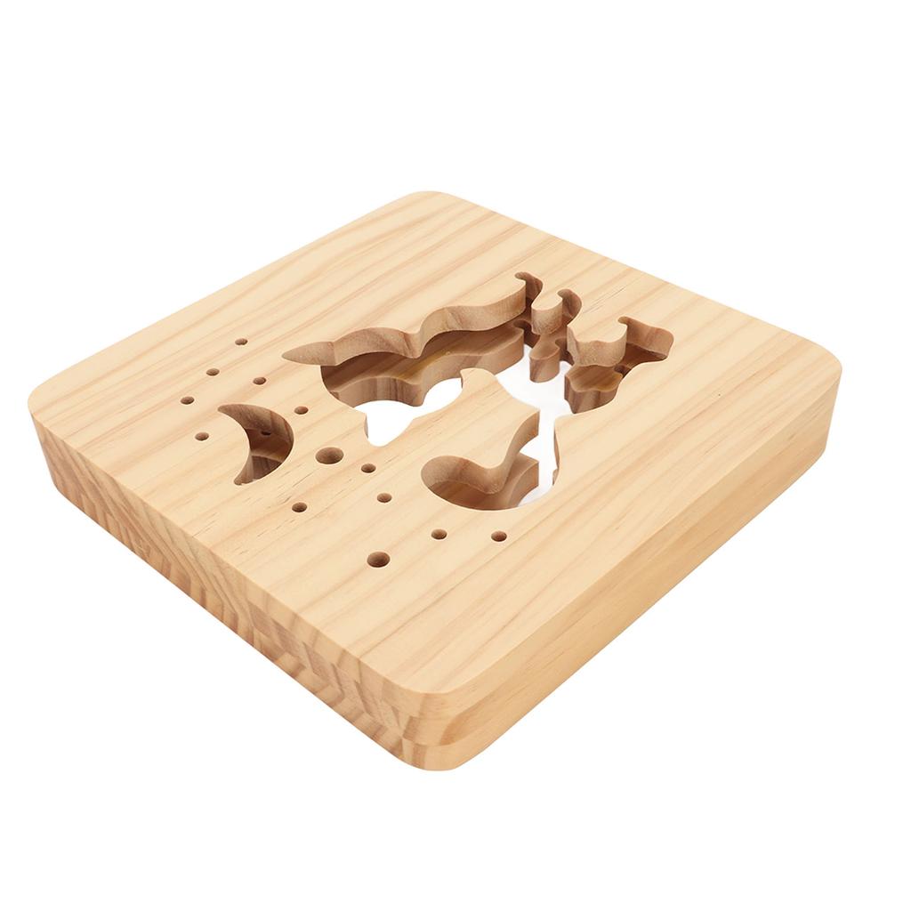 Wooden 3D Lamp Soft LED Light Cute Cat Hollow Shape Night Light Lamp for Bedrooms Living Rooms