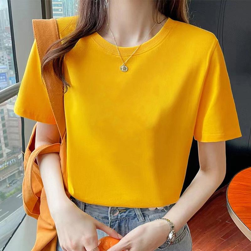 VEZFAA Damenmode Casual Sommer Frühling Kurzarm O-Ausschnitt Blusen & Hemden