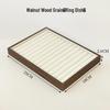 Walnut Grain Jewelry Tray with Large-Capacity Multi-Compartment for Rings, Necklaces, and Earrings