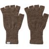 Marshmallow Breath Fingerless Free Size [Mizuno] Gloves, Thermo, Type, Moisture-Absorbing, Heat-Generating, C2JYA607, Mocha,