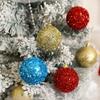 6Pcs 6CM Christmas Balls Christmas Tree Decoration Hanging Pendants Ornaments Party Home Decor 2025 New Year Navidad Gift Decor