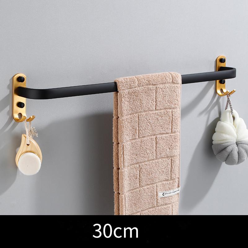 

Вешалка для полотенец Tuqiu настенная 30-50 см черная золотая вешалка для полотенец для ванной комнаты алюминиевая черная вешалка для полотенец матовый черный держатель для полотенец