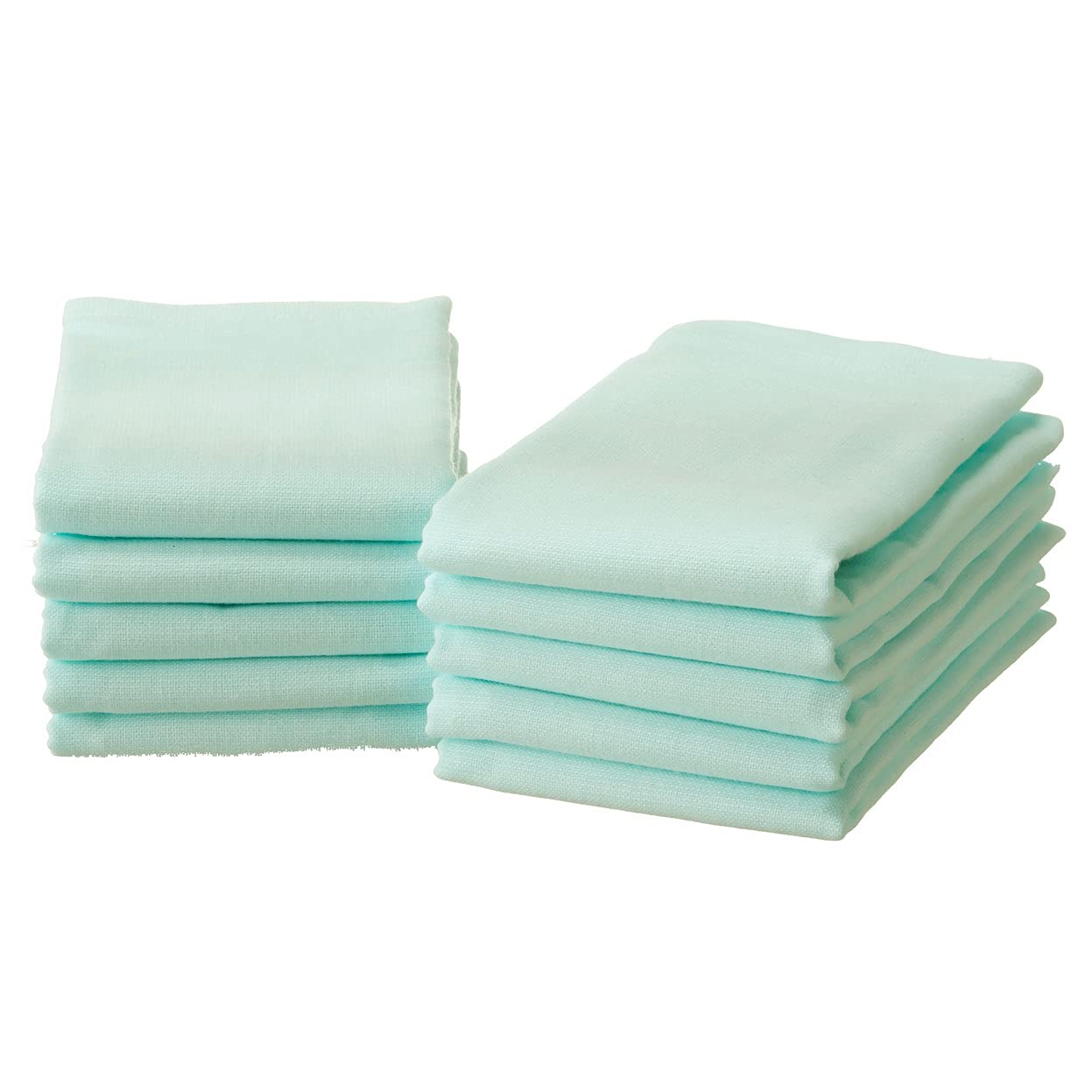 

Set of 10 Gauze Face Made in Senshu Towels 35 x Light Blue Double-Ply Towels, Japan, (Approx. 84cm),