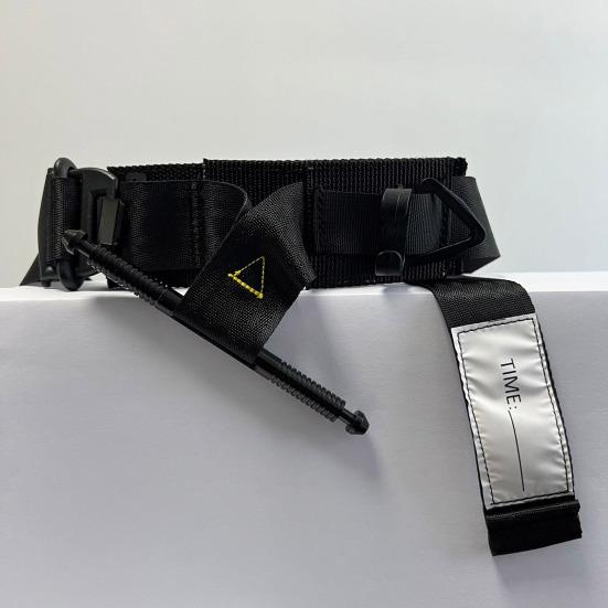 110CM Tactical Tourniquet with Aluminum Rod Outdoor Camping Combat Bleeding Control Tourniquet Compression Band Arterial Emergency Bandage