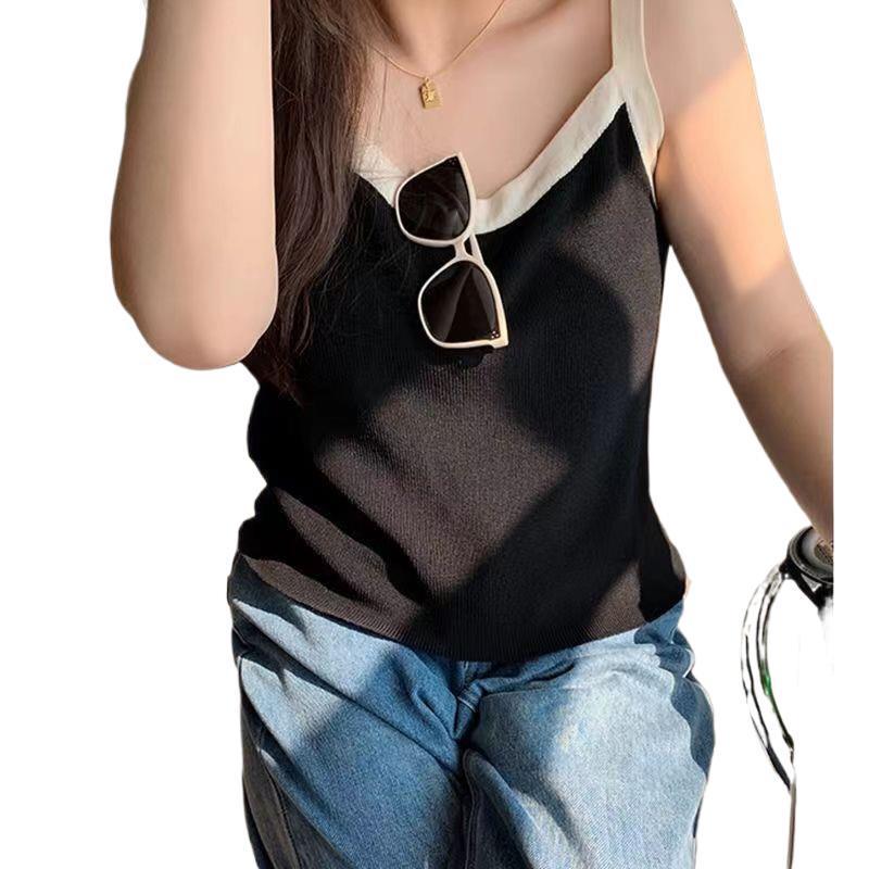 Plus Size Camisole Top: Women's Loose Sleeveless Inner Layer, Tummy-Slimming Base, Versatile for Spring/Autumn (80-200 Jin).