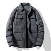Warm Down Jacket Men's Lapel Dad Top Cold-resistant% White Duck Down Jacket