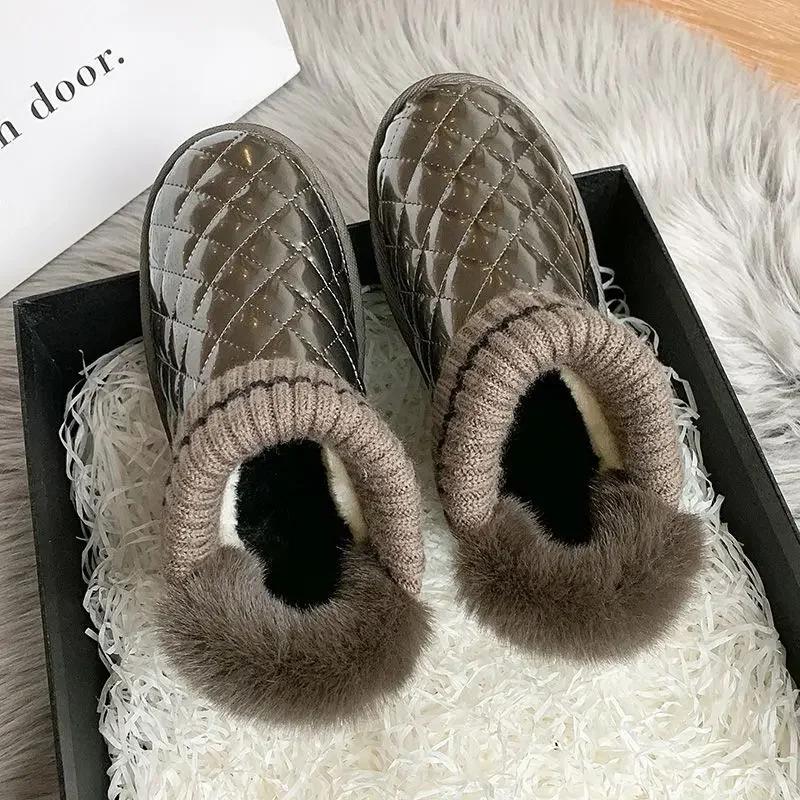 Fashion Elegant With Low Heels Plus Warm Women's Ankle Snow Boots on Offer Spring Autumn Winter Footwear Y2k Hot Booties Shoes for Woman