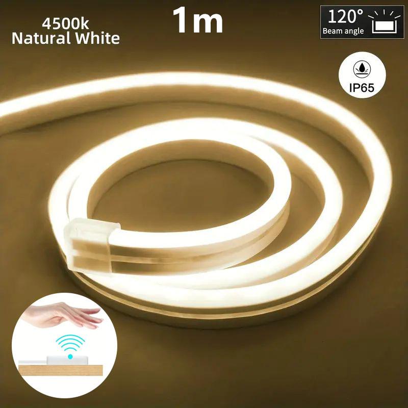 1-5m Neon Led Strip Light Induction Sensor Dimmer Switch Control Flexible Neon Sign Outdoor Lamp Waterproof Tape Rope Home Decor