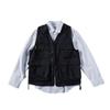Men's Trendy Hong Kong Style Multi-Pocket Photographer Vest with Customizable Logo