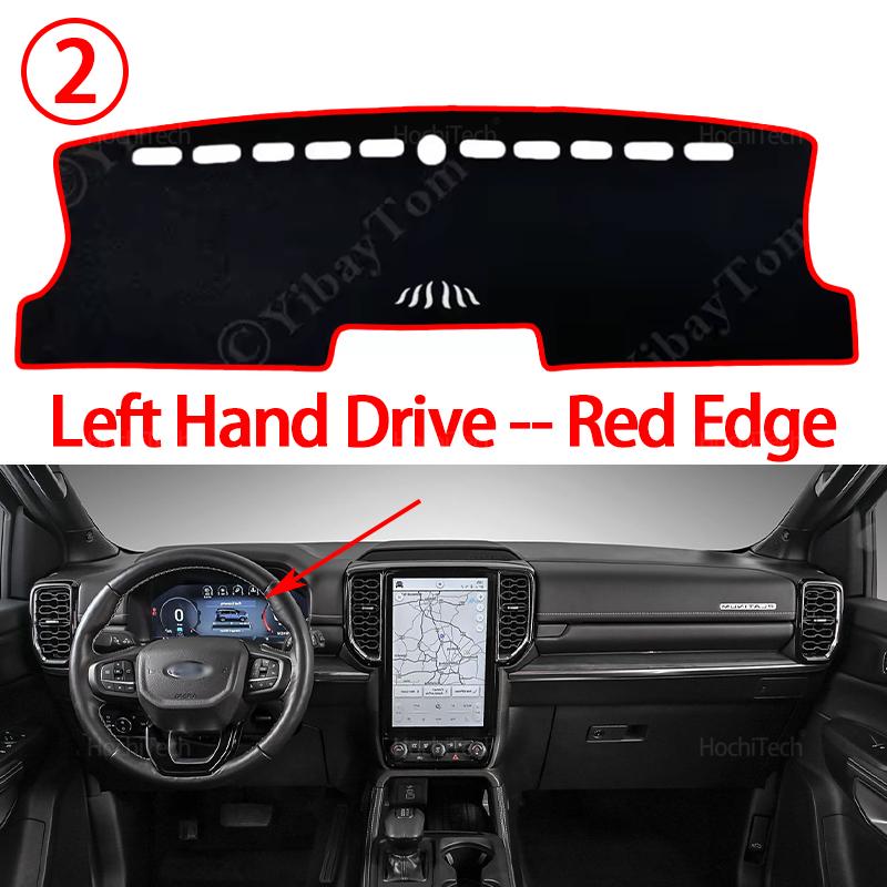 For Ford Everest Ranger Wildtrak Raptor T9 -2025 Car Dashboard Cover Mat Sun Shade Non-slip Pad Carpet Accessories
