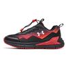 Under Armour Versatile Comfortable Low-Top Kids Running Shoes Kids sneaker Black Red 2518888