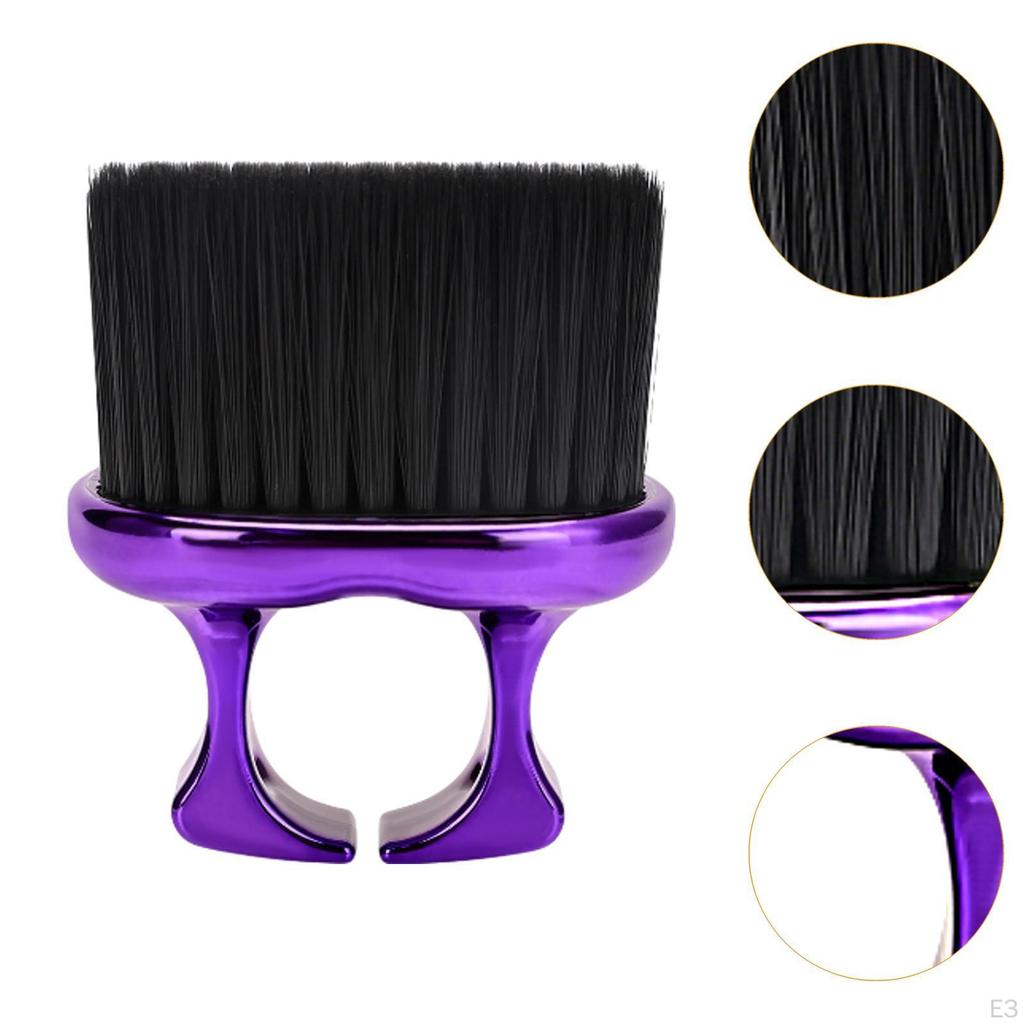 Hair Brush Neck Duster Cleaning Ring Design Comfortable Grip Cutting Sturdy Soft Barber
