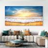 Landscape Beach Sunset Canvas Painting Nature Ocean Cloud Posters and Prints Wall Art Pictures Living Room Home Decor No Frame