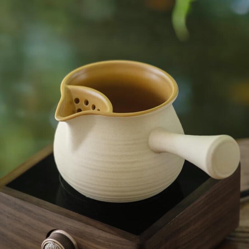 Chinese White Ceramic Tea Brewing Pot Set