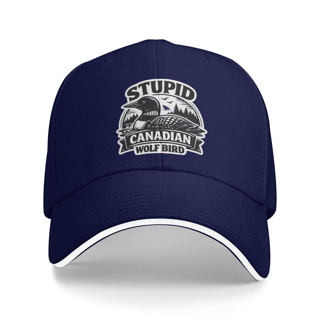 Heated Rivalry Stupid Canadian Wolf Bird Quote Sun Baseball Cap Summer y2k Cool Hip Hop Hats For Men Tennis Skate Baseball Caps