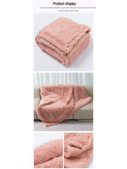 Waterproof Pet Blanket - Thickened, Comfortable PV Velvet Sherpa Mattress for Dogs