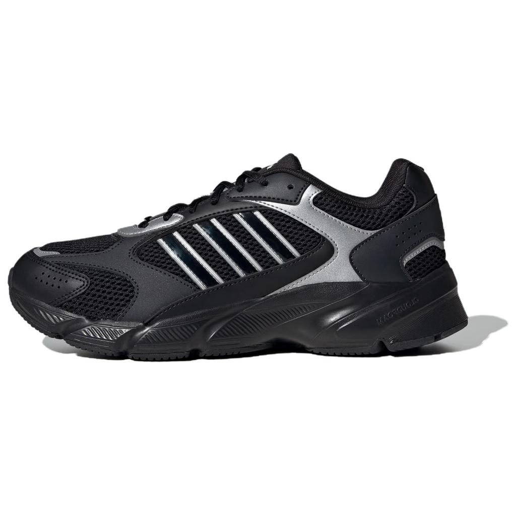 Adidas Crazy Chaos 2000 Mesh Fabric Comfortable Versatile Non-Slip Wear-Resistant Low-Top Casual Shoes Men Sneakers Black Silver JP5666