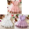 Girl Summer Princess Dress With Butterfly Mesh Fabric For Toddler Birthday Party