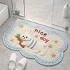 Door Mat Anti Slip Cartoon Floor Mat Animal Pattern Soft Absorbent Rug Absorbent Imitation Weaving Entry Doormat Entry