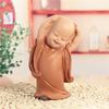 Resin Cute little monk statue Modern art sculpture Chinese Buddha statue Home living room, room decoration characteristic crafts