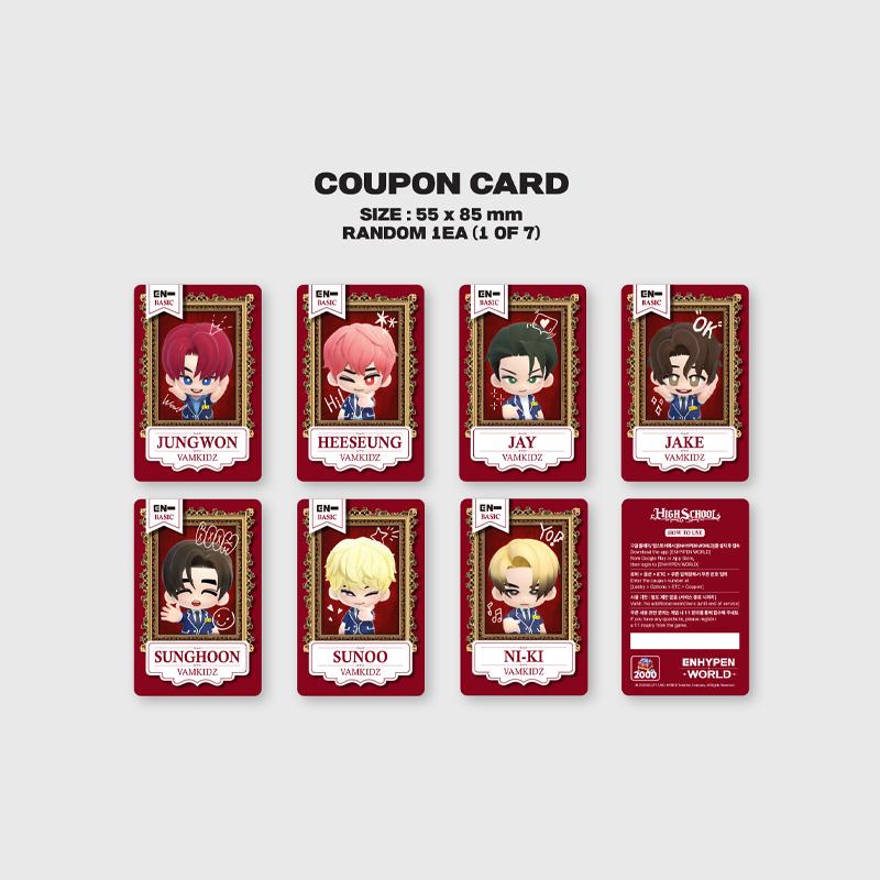 [PRE ORDER] ENHYPEN WORLD High School Coupon Card BASIC Ver.