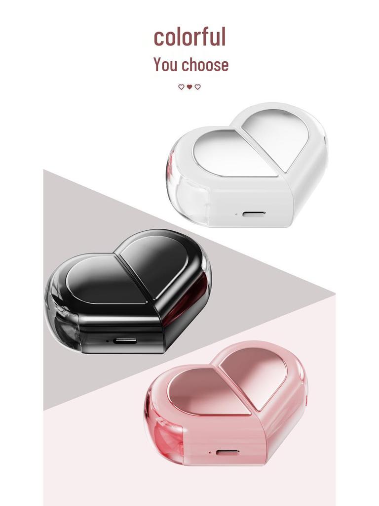 K520 Heart-Shaped Bluetooth 5.3 Wireless Headset with Power Display