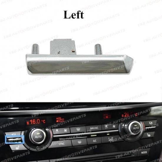 Chrome Air Volume A/C Button Trim CD Panel Plating Strip for BMW X5 F15 2014 -18