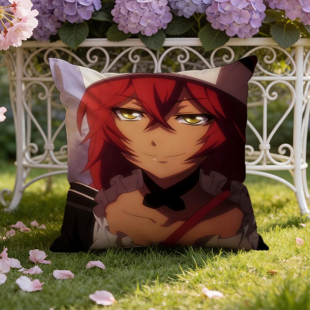 O-Overlord anime Cushion Cover Home & Car Dual-Scene Pillow Cover: Reversible for Premium Comfort