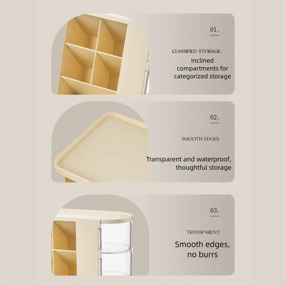 Large Capacity Student Pen Holder Organizer Drawer Style Cosmetic Storage Cabinet  Study Room