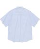 Covernat Whale Logo Stripe Half Shirt Light Blue