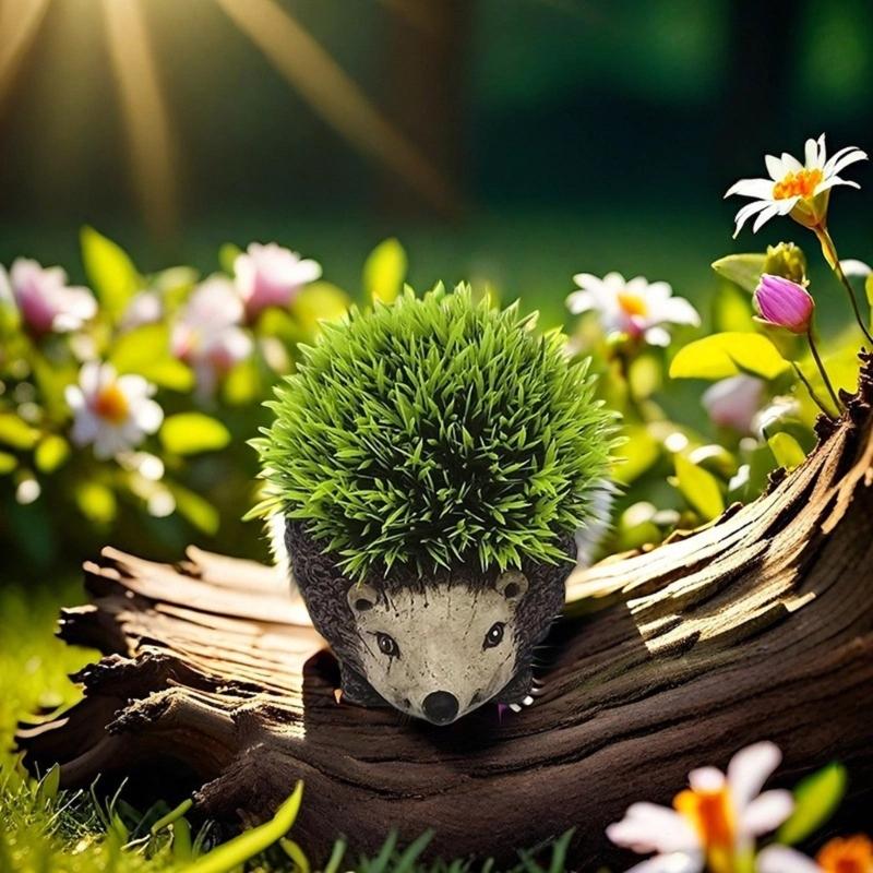 Artificial Animal Themed Flower Pots Cement Decorative for Garden Outdoor Succulents Flower Pots Cactus Container