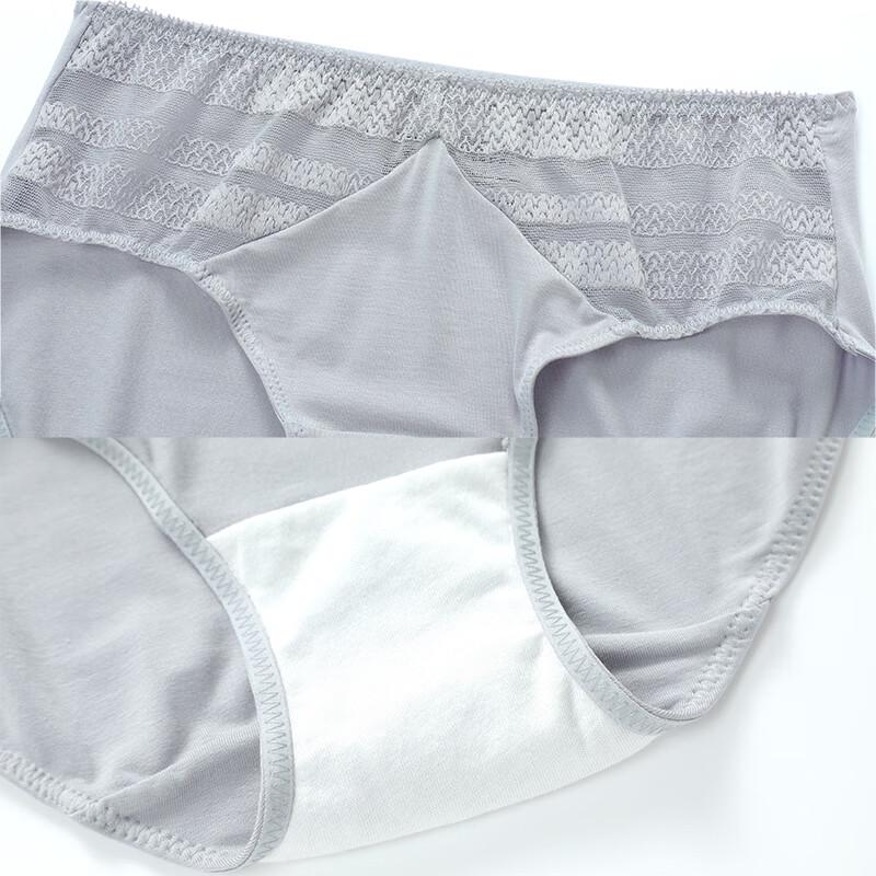 Anlifang Women's Modal Lace Mid-Waist Briefs