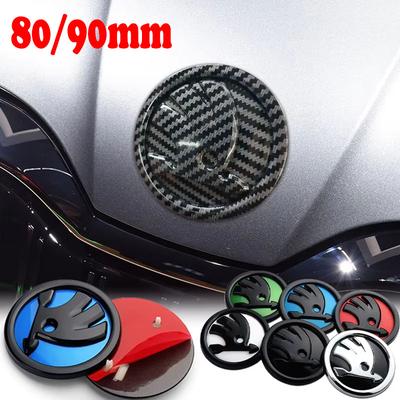 ABS Car Front Head Hood Rear Trunk Classic Styling For Logo Octavia Superb MK2 Fabia Rapid Roomster Badge Emblem Stickers Xkbf53
