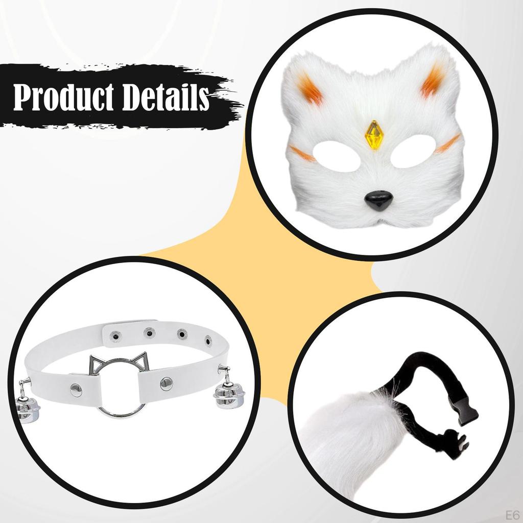 Cat and Tail Set Cosplay Costume Accessories for Party Carnival
