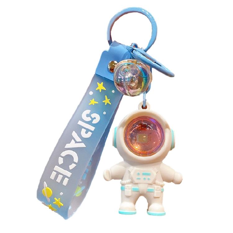 Astronaut Keyring Sunset Projector Light Keychain Pendant for Handbag Backpack белый
