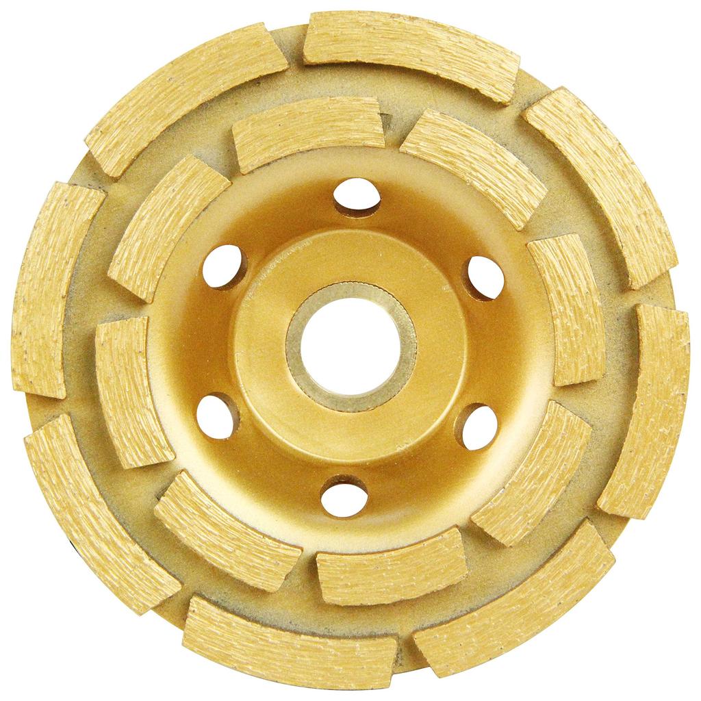 SK11 Diamond Cup Sander, Double Grinding Surface, for Medium Finishing, 100mm, SDC-100W