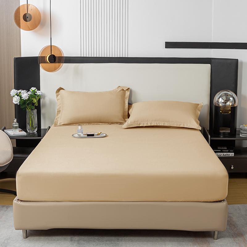 Black Fitted Sheet Home Bed Linen 90x200 Bed Cover with Elastic Band tampa de colchão Double Bedsheet(Pillowcase Need Order)