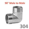 3/8"1/2" 1/4" Elbow 90/45 Degree Angled F/F Stainless Steel SS304 Female Male Threaded Pipe Fittings Reducer Plumbing connection