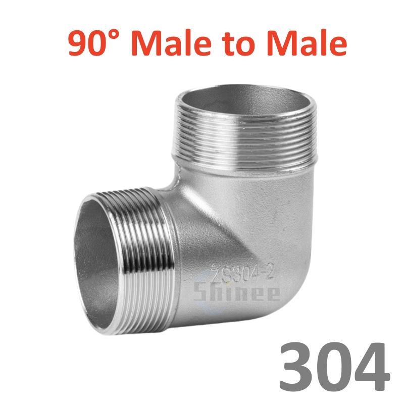3/8"1/2" 1/4" Elbow 90/45 Degree Angled F/F Stainless Steel SS304 Female Male Threaded Pipe Fittings Reducer Plumbing connection