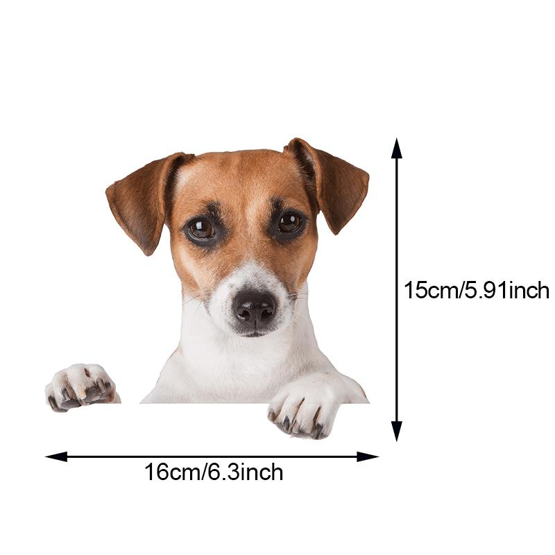TM28# Funny Jack Russell Terrier Dog Motorcycle Bike Stickers Puppy Car Styling Decals