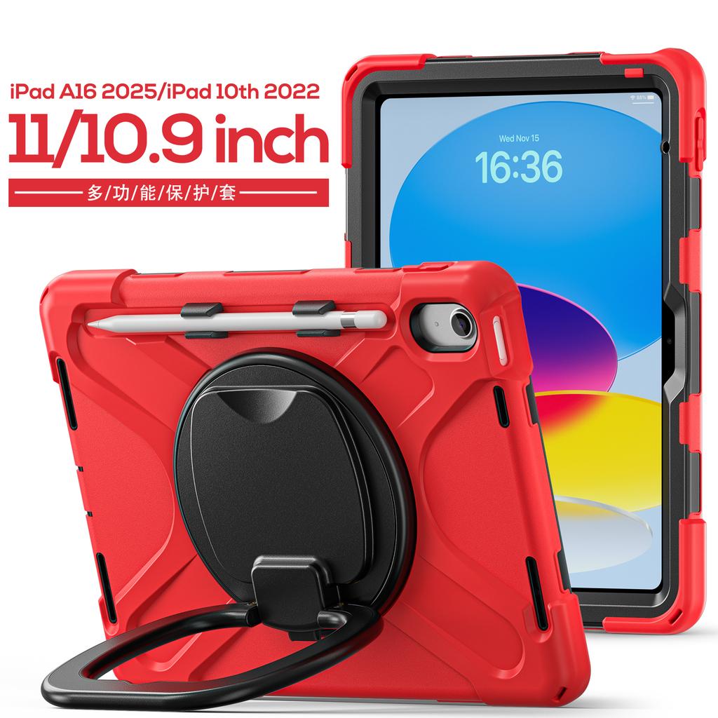 Stand Case Universal For iPad A16 2025 11th 10.9 2022 10th Gen. A3354 A3355 A3356 A2757 A2777 A2696 With Pen Slot Rotating Cover