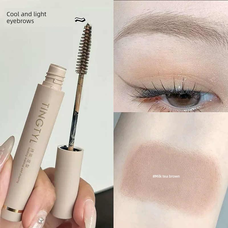 Cool Platinum Light Eyebrow! Eyebrow Cream Women's Light Pink Brown Waterproof Long Lasting Fadeless Wild Eyebrow Hair Styling Cream Pen