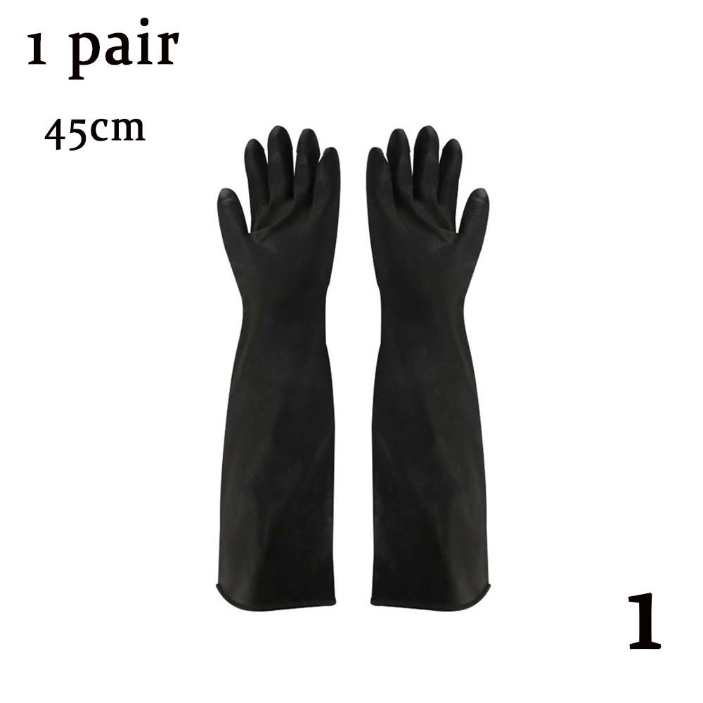 Anti Chemical Lab Rubber Acid Alkali Safety Gloves Labor Supplies Industry Gloves Latex Gauntlets