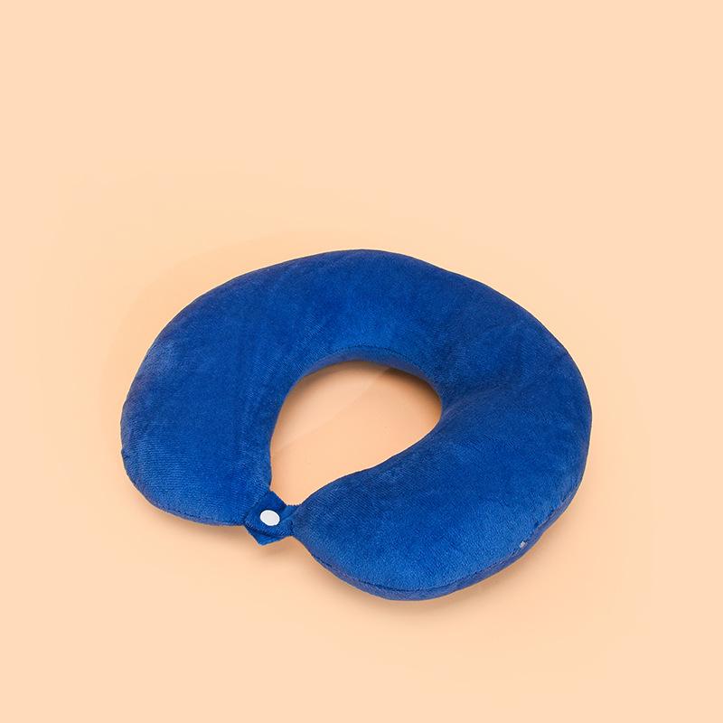 Customizable U-shaped Travel Neck Pillow - Cervical Support for Airplanes, Nap Headrest, and Portable Backrest.