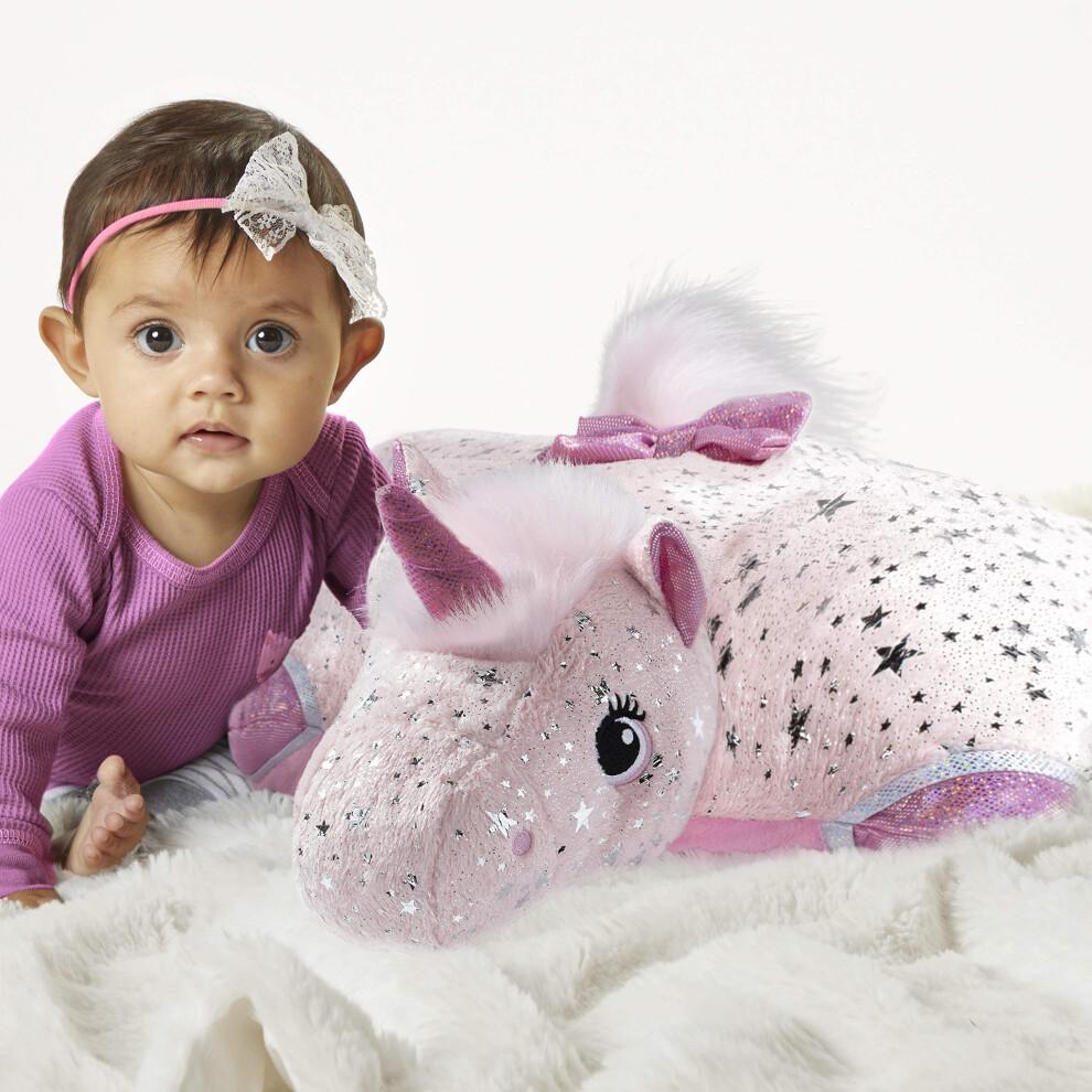 Pillow Pets Originals Třpytivý růžový plyšový jednorožec