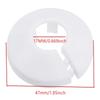 4pcs PP Plastic Easy Installation Water Pipe Angle Valve Collars 20mm Drainage Pipe Cover  Worker