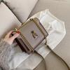 New High-end Retro Women's Bag 2025 All-matching Chain Embroidered Thread Rivet Square Cross-body