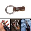 Titanium Alloy Leather Waist Belt Buckle Keychain Car Pendant Edc Outdoor Tool Men Women Luxury Accessories Gifts